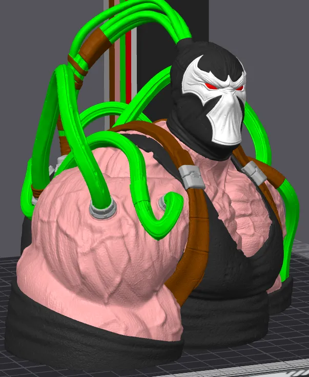Bane Color bust dc comic bane color - Free 3D Print Model - MakerWorld