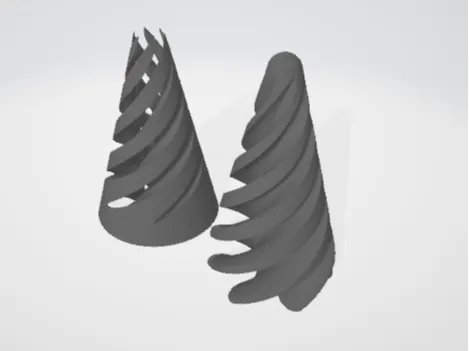 infinity spiral cone