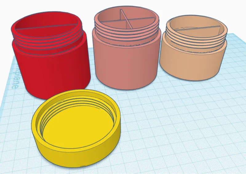 Small Jars with Compartments