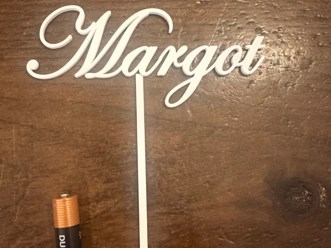 Topper de gâteau personnalisé Margot