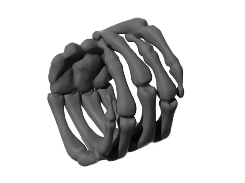 Halloween Napkin Ring - Skeleton Hand