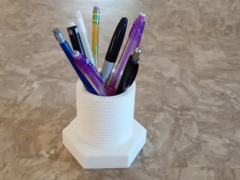 Bolt Pencil Holder