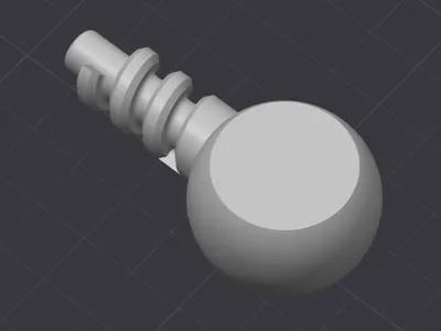 Yarn winder fastener screw