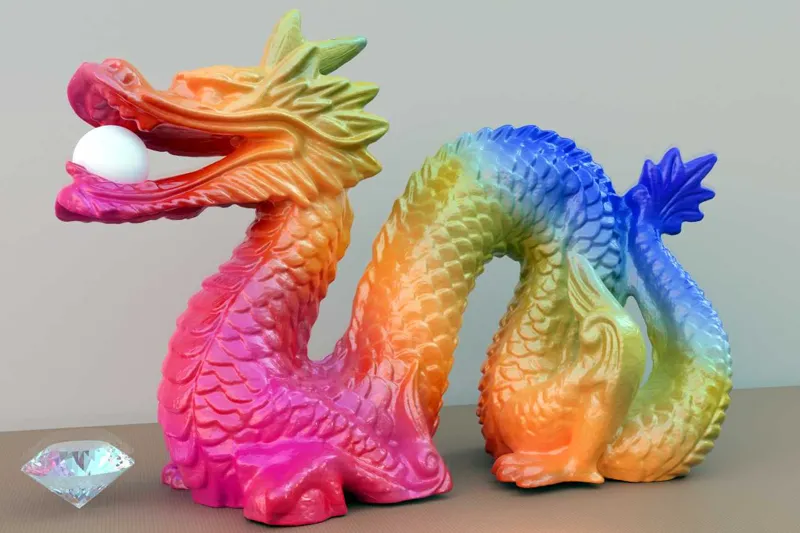 Golden chinese Dragon
