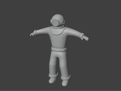 Scuba Diver Figure
