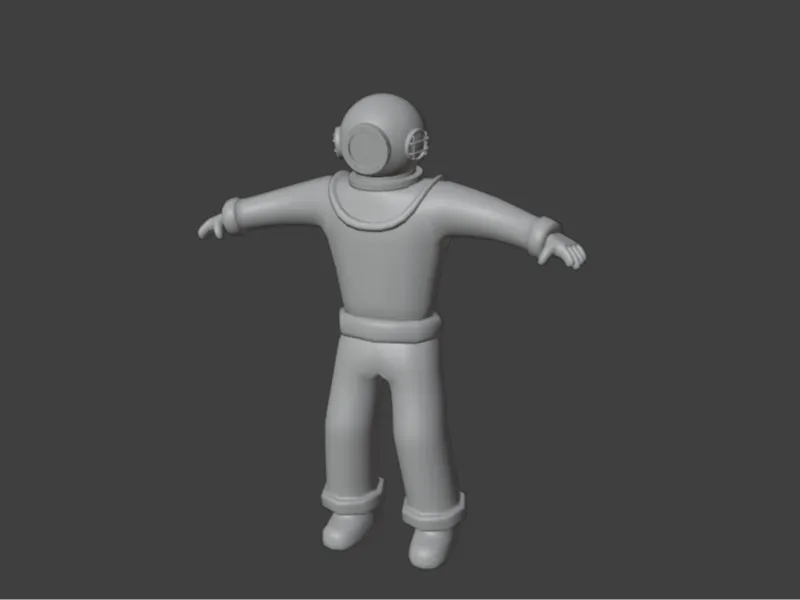 Scuba Diver Figure