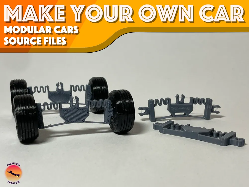 Suspension Source Files - Modular Cars by PhabulousPhantom - MakerWorld