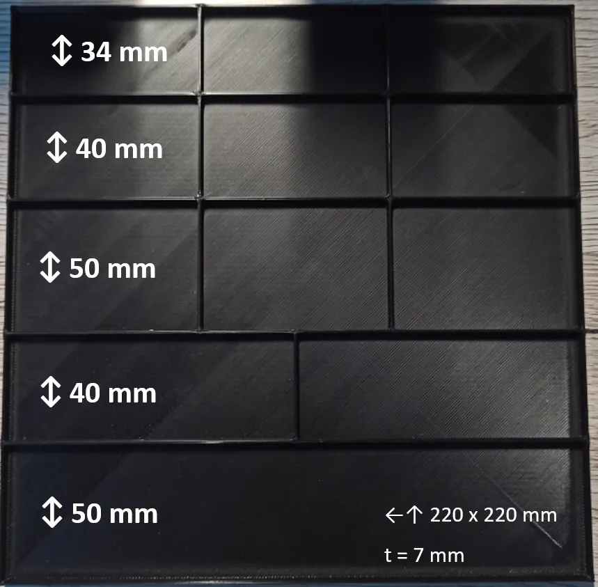 Flat Sorting Rack organizer (flat) / sorting tray - Sortierhilfe by K0906F - MakerWorld