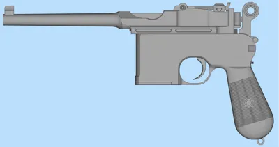 Mauser C96 Mirrored Receiver 10-shots