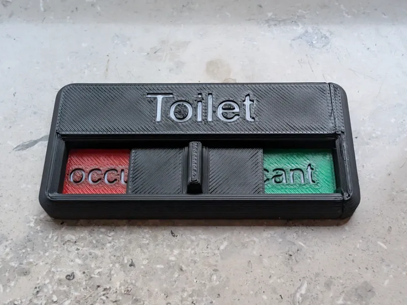 Toilet status slider