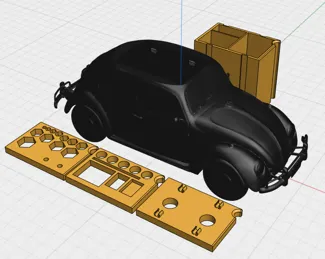VW beetle storage