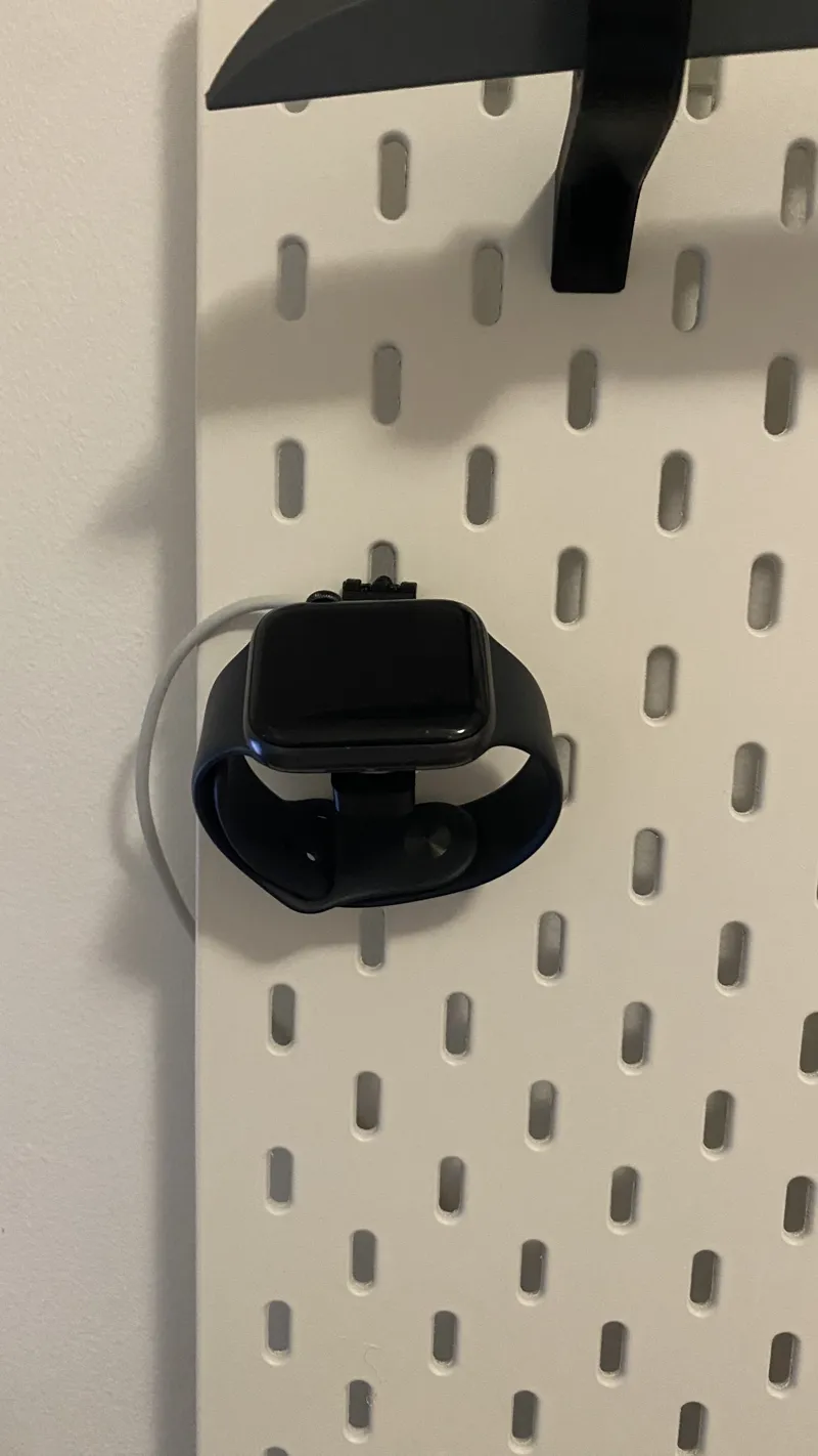 Ikea Skadis apple watch charger
