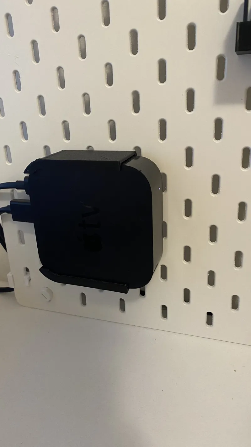 Ikea Skadis Apple TV mount