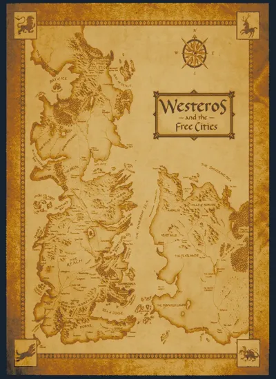 Map of Westeros - Hueforge 