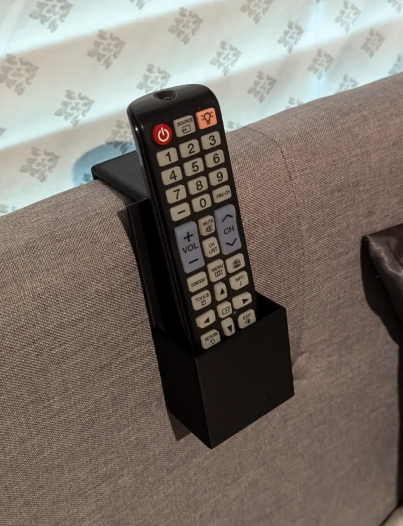 Remote holster for headboard