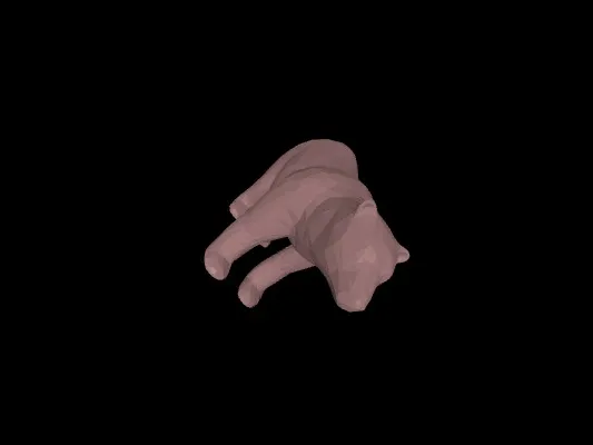 low poly bear