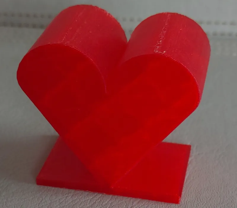 heart with stand