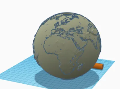A replica of the Earth