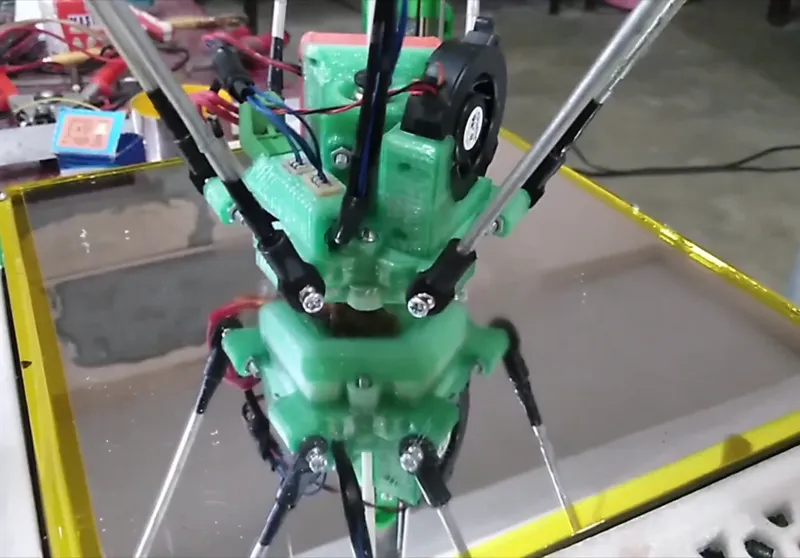 Delta 3D Printer using Draw slides
