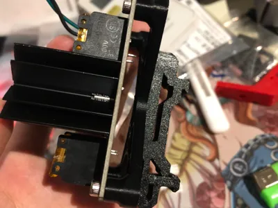 Hotbed MOSFET Bracket (Compatible with Voron 2.4 Electrical Rails)