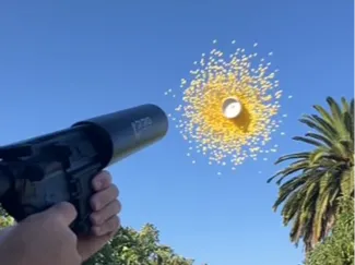Can Cannon airsoft bb launcher.