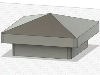 4x4 Post Cover with LED Strip and cable channel