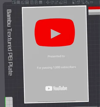 1k Subscriber Play Button