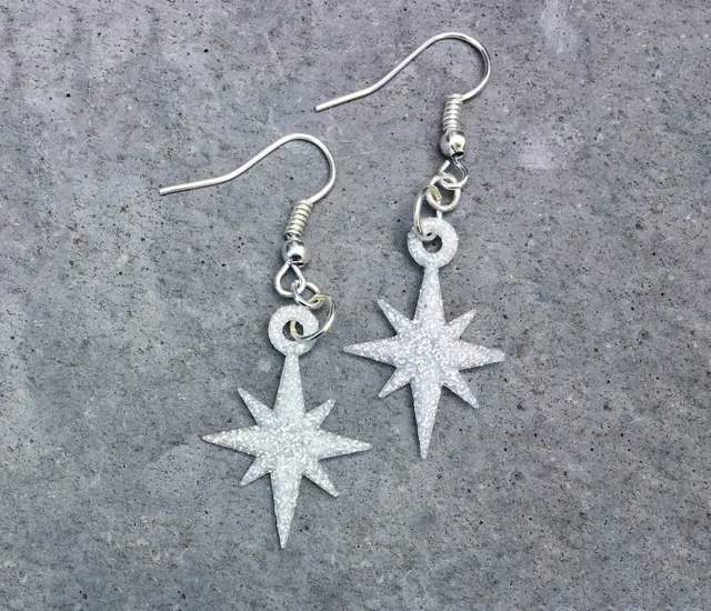 Starflake Star Pendant Earrings