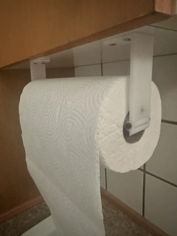 Paper Towel holder with magnetic spring
