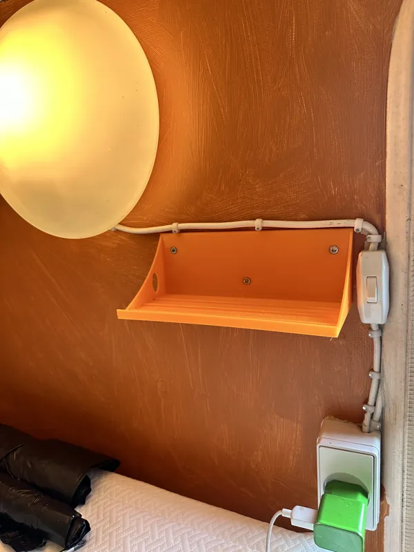 Phone shelf