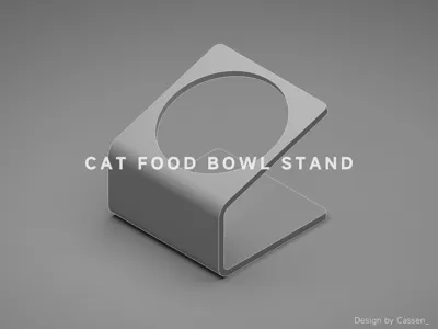 Cat Food Bowl Stand