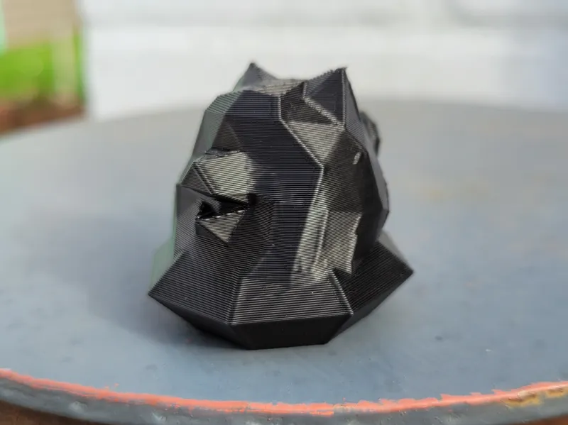 Low Poly Pomeranian Keychain