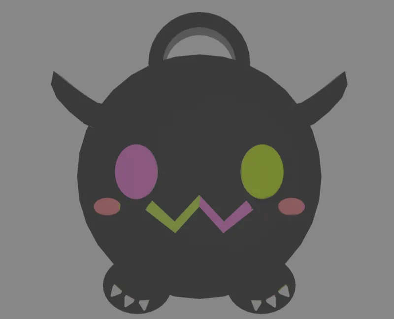 hololive tokoyami towa bibi keychain 
