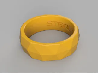 Low Poly Ring Size 9.5