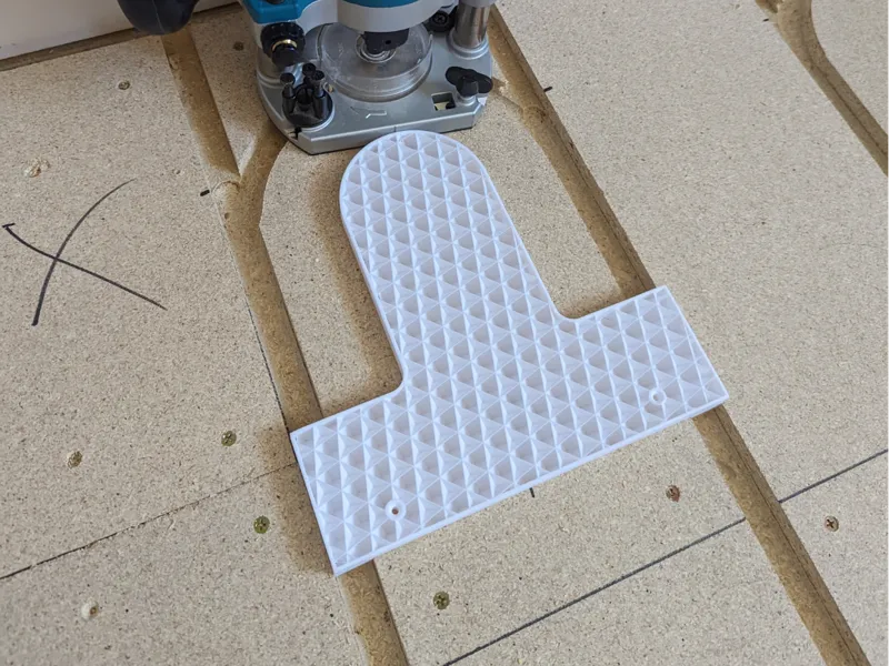 LK Floor Heating 200mm Router Guide (w/o bearing)