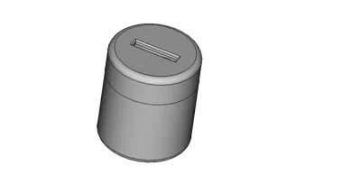 Screwing piggy bank