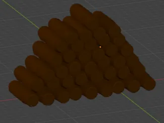 Wooden Log Stack