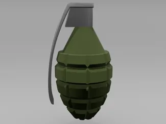 Grenade shaped container