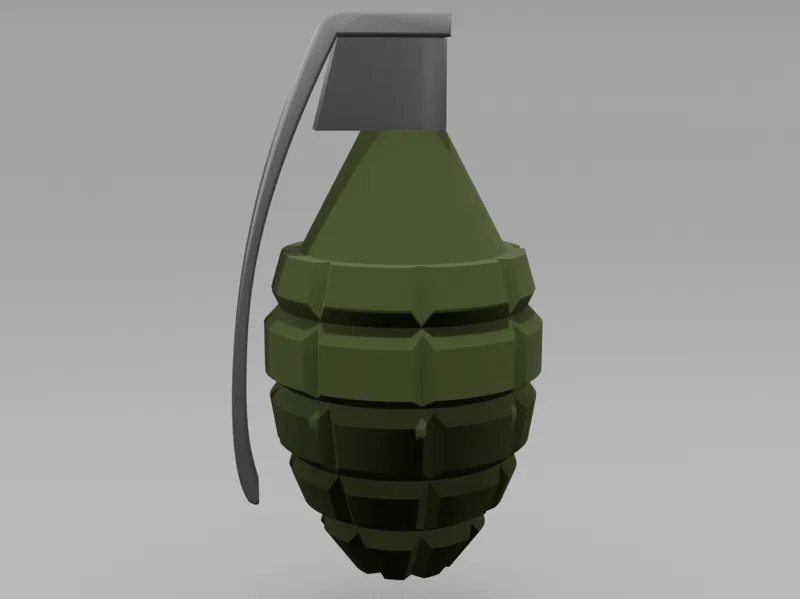 Grenade shaped container
