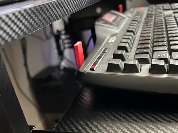 Customizable Keyboard Back Stop