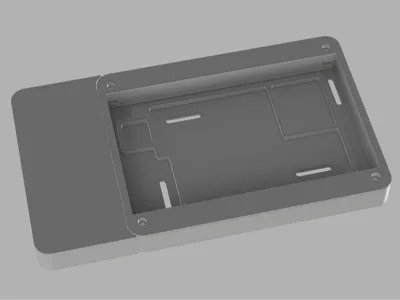 Rasperry 7inch display case with opt. cables cover
