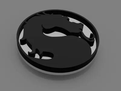 MORTAL KOMBAT logo COASTER