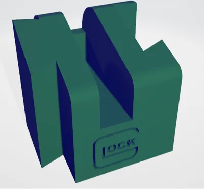 12.2mm Glock logo Interlocking Gun Stand