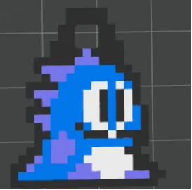 Bubble Bobble blue dragon