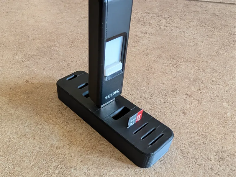 SD Card & USB A & USB C Holder