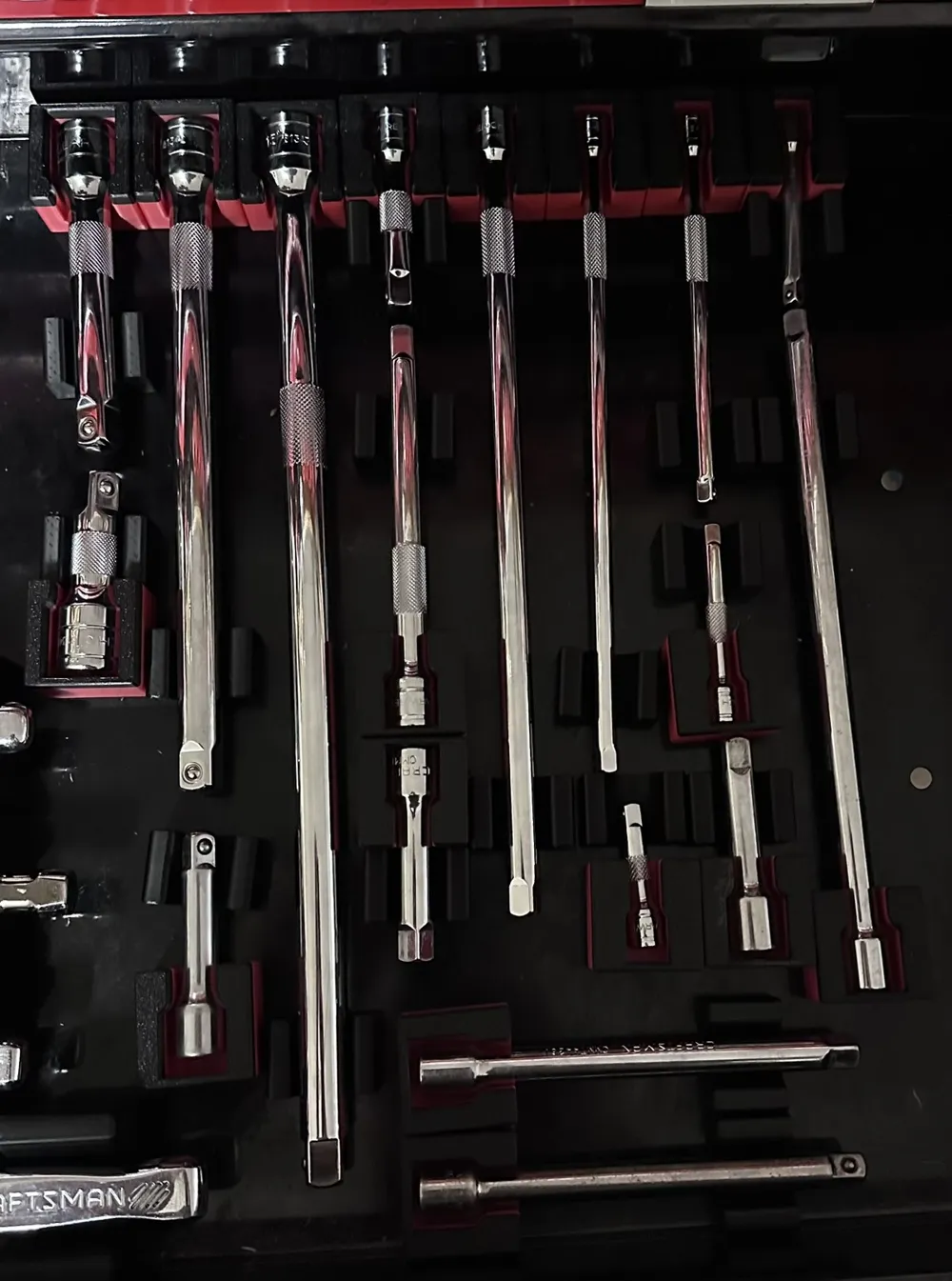 Socket wrench extension organizer by tim from sales makerworld