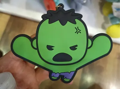 Hulk keychain charm medal