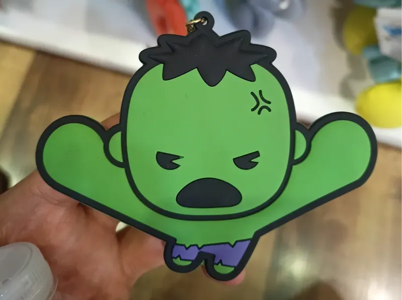 Hulk keychain charm medal