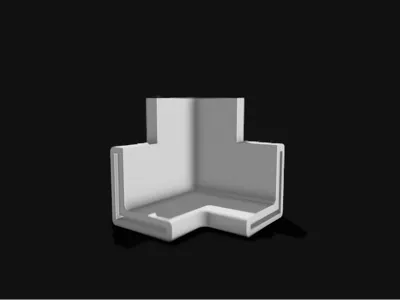Three ways angle bracket connector 