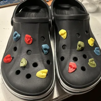 Climbing hold pin for Crocs